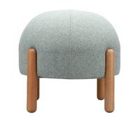 TOPINCN Taburete Otomano Pequeño con Forma de Seta, Reposapiés Redondo, Taburete para Debajo del Escritorio, Reposapiés con Patas Antideslizantes para Sala de Estar, Dormitorio, Oficina (Green)