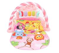 TOPINCN Tapete de Juegos para Gimnasio, Tapete de Actividades para Piano Musical, Almohadilla de Ejercicios Sensorial para Gatear para Educación Temprana, Cojín para Jugar Boca Abajo con (PINK)