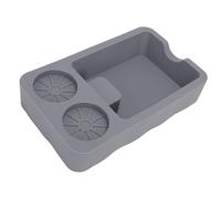 TOPINCN Tapete de Silicona para Apisonar café, Accesorios de con Base Antideslizante para Portafiltro de café y Almacenamiento de Herramientas, (GREY)