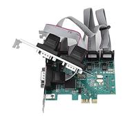 TOPINCN Tarjeta Adaptadora de Puerto Serie PCI-E a RS232 de 4 Puertos de, Transferencia de Datos Eficiente para Automatización Industrial, Adecuada para Sistemas POS