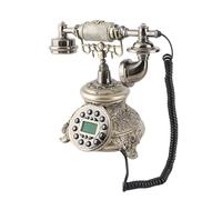 TOPINCN Teléfono de Escritorio Preciso, Teléfono de Estilo Retro para Oficina en Casa, Detección Automática de Identificador de Llamadas, Consulta Rápida de Registros de Llamadas, para Uso en el