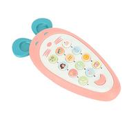 TOPINCN Teléfonos Interactivos de Juego para Bebés con Tapa de Silicona, Juguetes Telefónicos Tempranos para el Desarrollo Cognitivo, Juguetes de Imágenes de Teléfonos Celulares Educativos para (PINK)