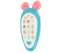 TOPINCN Teléfonos Interactivos de Juego para Bebés con Tapa de Silicona, Juguetes Telefónicos Tempranos para el Desarrollo Cognitivo, Juguetes de Imágenes de Teléfonos Celulares Educativos para (BLUE)