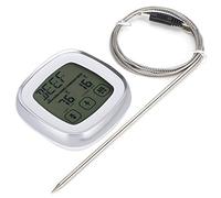 TOPINCN Termómetro Digital para Alimentos Pantalla Táctil Barbacoa Cocinar Azúcar Alarma Electrónica Inalámbrica Termómetro Picnic Barbacoa Carne