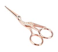 TOPINCN Tijeras Vintage de Acero Inoxidable, Herramienta de Corte Clásica para Manualidades de Tela, Color Oro Rosa, 4,5x1,9 Pulgadas, Ideal para Entusiastas del Bricolaje