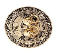 TOPINCN Tirador de Cajón Antiguo, Diseño Chino Exquisito, Tiradores de Latón Duraderos para Gabinetes y Muebles, Tamaño de 11x11cm, Juego de 2