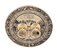 TOPINCN Tirador de Latón Vintage, Elegante Tirador de Cajón para Muebles Antiguos, Ideal para Renovación del Hogar, Tamaño 11x11 Cm, Juego de 2