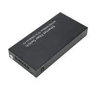 TOPINCN Transceptor de Fibra Ethernet, Interruptor de Fibra Ethernet SFP Plug and Play de 100-240 V, Metal para Oficina (Enchufe de la UE)