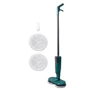 TOPINCN Trapeador Eléctrico Inalámbrico Liviano con Faro LED, Trapeador Giratorio Eléctrico con Rotación de 180 ° para Pisos de Madera, Baldosas y Laminados (GREEN)