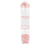 TOPINCN Tubo de Almacenamiento de Animales de Peluche Transparente de Gran Capacidad, Organizador de Juguetes con Interior Espacioso para Decoración de Dormitorio y Sala de Juegos (PINK)