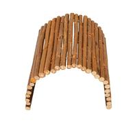TOPINCN Túnel y Puente de Escondite de Reptiles de Madera Flexible, Juguetes de Escalada, Decoración de Hábitat de Tanque de Reptiles, Cabaña Oculta para Lagartos