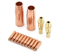 TOPINCN TweCo Mig -Welding Gun 14 STCS/Set Düsendiffusor -Tippkit para Soldadura de Gas, Repuestos de para Profesionales de Soldadura