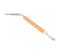 TOPINCN Twisting de 3 Agujeros Twisting Bender Alambre Bender Herramienta Manual Multifuncional para Fijar el Cable de la Cerca con de Silicona de Naranja
