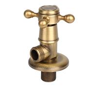 TOPINCN Válvula de ángulo de Latón, Controlador de Baño Europeo, Regulador de Triángulos Antiguos, Ajustador de Parada de Latón Vintage, Dispositivo de Cierre de Baño Duradero para