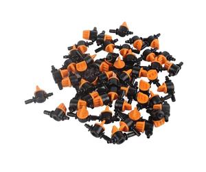 TOPINCN Válvula de Riego por Goteo de 50 Piezas, Válvula de Manguera de Tubo de Riego de 6mm/0,2 Pulgadas, Accesorios de Tubería de Goteo de 4/7mm de Diámetro Exterior para de Riego