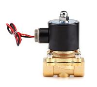 TOPINCN Válvula Solenoide Eléctrica DC 12V Normal Cerrada Para Aplicaciones de Gas y Combustibles de Aire y Agua - Cuerpo de Aleación de Zinc, Para Uso en Interiores, Tamaño de 1/2"