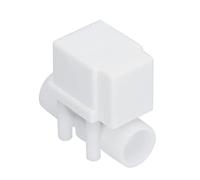 TOPINCN Válvula Solenoide Eléctrica de 3/4 Pulgada Normalmente Cerrada para Control de Flujo de Agua Calentadores de Agua Solares ABS Blanco