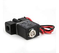 TOPINCN Válvula Solenoide Eléctrica de Plástico de 2 Vías, 12V CC, 2 Posiciones, para Aire, Agua, Aceite, IP65, Impermeable, a Prueba de Polvo para Uso Industrial (G1/8")