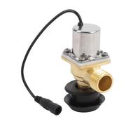 TOPINCN Válvula Solenoide Eléctrica, Válvula Solenoide de Pulso de Control de Agua de Acero Inoxidable con Rosca G1/2 G3/8, para Sistemas de Riego de Jardines con Interruptor