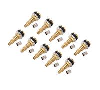 TOPINCN Vástago de Válvula de Neumático TR618A de Latón sin Cámara, 1 7/8 Pulgadas, 10 Uds., para Tractor, Orificio de Válvula de 0.625 Pulgadas, Aplicable para Niveladora y Retroexcavadora