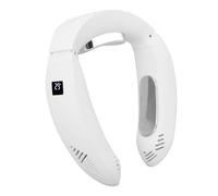 TOPINCN Ventilador de Cuello con Aire Acondicionado Portátil con Diseño Ergonómico y 3 Modos de Calefacción para Viajes y Acampadas 3500mAh
