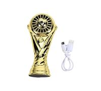 TOPINCN Ventilador de Enfriamiento de Trofeo de Fútbol Regalos de Fiesta de Fútbol Trofeo de Mini Ventiladores de Mano Ventiladores Portátiles Eléctricos con Pantalla Digit