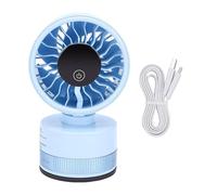 TOPINCN Ventilador de Escritorio Portátil Mini Ventilador de Escritorio Pequeño de Mesa 6 Velocidades Mini Circulador de Aire Personal Silencioso para el Hogar Oficina (BLUE)