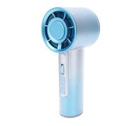 TOPINCN Ventilador de Mano de Alta Velocidad, Mini Ventilador de Escritorio Portátil Recargable por USB con Batería de 3000 MAh, Diseño Silencioso de Velocidad Ajustable para Viajes de (BLUE)