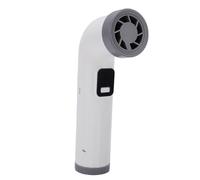 TOPINCN Ventilador de Mano sin Aspas de Tubo Curvo, USB Portátil de 100 Velocidades, Diseño Silencioso de Alto Flujo de Aire Ajustable, Ventilador de Cañón de Turbina de Alta Velocidad (WHITE)