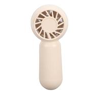 TOPINCN Ventilador Portátil de Mano, Mini Ventilador de Mano, de Cuello Portátil de 4 Velocidades con Cuerda Colgante para Viajes Al Aire Libre en la Oficina en Casa (marrón beis)