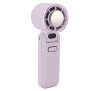TOPINCN Ventilador Portátil de Mano Mini Ventilador Recargable Plegable de 5 Velocidades con Pantalla Digital y Función de Enfriamiento de Hielo para Viajes a Casa Playa Al Aire Libre (PURPLE)