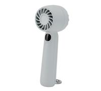 TOPINCN Ventilador Portátil de Mano, Ventilador Pequeño Ajustable de 5 Velocidades con Pantalla Digital y Diseño de Gancho, Poco Ruido para Viajes, Camping, Oficina Al Aire Libre (BLUE)