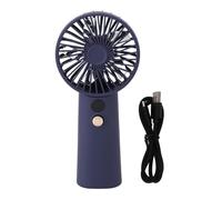 TOPINCN Ventilador Portátil de Mano, Ventilador Personal con 5 Aspas y Control de Velocidad de Perilla, Larga Duración, 28 Horas de Funcionamiento para Viajes y Deportes Al Aire Libre (BLUE)