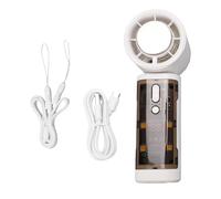 TOPINCN Ventilador Portátil de Mano, Ventilador Plegable con Potente Flujo de Aire, Pantalla Táctil LED, Batería de Tiempo y Pantalla de Velocidad, Funcionamiento Silencioso para Viajes, (WHITE)