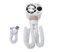 TOPINCN Ventilador Portátil para Cochecito, Mini Ventilador con Clips, Recargable para Cochecito de bebé con Soporte de Pulpo Flexible para Viajes, Camping, Dormitorio,