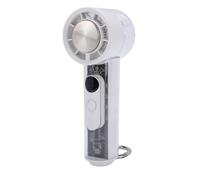 TOPINCN Ventilador Turbo Portátil de Mano, Refrigeración por Hielo Semiconductor, Ventilador Personal con Pantalla Digital de 100 Velocidades, para Viajes, Oficina, Entrenamiento Al Aire (WHITE)