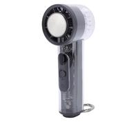 TOPINCN Ventilador Turbo Portátil de Mano, Refrigeración por Hielo Semiconductor, Ventilador Personal con Pantalla Digital de 100 Velocidades, para Viajes, Oficina, Entrenamiento Al Aire (gris oscuro)