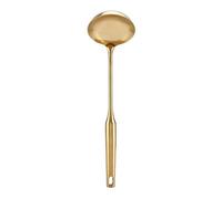 Topinn - Cucharón De Sopa De Acero Inoxidable Con Cucharón Grande Para Sopa, Espátula De Cocina, Herramienta De Cocina, Agarre Cómodo (Oro, Cucharón De Sopa)