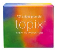 TOPIX - 424 Conversation Starters Family Dinner Conversation Cards & Date Night Ice Breaker Topics for Married Couple or Old Friends Recall Our Best