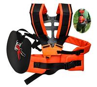 TOPJOWGA Correa Desbrozadora, Correa de Cortacésped Ajustable de Doble Hombro, Correa de Hombro de Cortacésped, Trimmer Correa for el Hombro Doble, Recortadora Correa para Desbrozadora