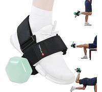 TOPJUM Dumbbell Foot Attachment, Tibialis Trainer, Adjustable Ankle Weights, Ankle Straps for Weight Lifting, Leg Workouts at Home for Hip Flexors, Shin Splint, Hamstring Curls, Leg extensions, Home