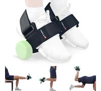 TOPJUM Soporte de pie con mancuernas, entrenador Tibialis, pesas ajustables para pies de mono, barra de tib, correas de tobillo para levantamiento de pesas, entrenamientos de piernas en casa para
