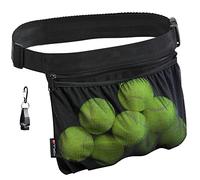 TOPJUM Soporte para Pelotas de Tenis, Bolsa de Pickleball para Mujeres, Hombres y Adolescentes, Bolsa para Pelotas, Bolsa de Cintura de Malla, fácil de sostener 6-8 Pelotas de pepinillo o Tenis