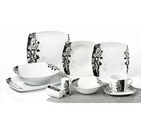 Topkapi Alani TK-984 - Juego completo de vajilla de porcelana para 6 personas, de 40 piezas