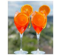 Topkapi Mara Aperol Spritz-Vaso de cóctel, Cristal sin Plomo, 44,5 cl (445 ml), 6
