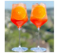 Topkapi Elite Aperol Spritz - Juego de 6 vasos de cristal sin plomo, ideales para aperol Spritz, 480 ml, placer puro, fabricado en Alemania
