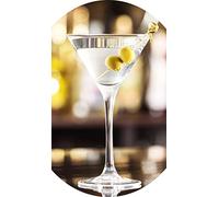 Topkapi Elite Martini Cassis - Copas de cóctel sin plomo, especial para Martini, cassis o cócteles, 240 ml, 6 unidades