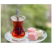 Topkapi - Juego de té turco de 6 piezas Fatma-Sultan | Maravilloso para 2 personas