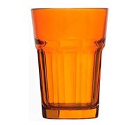 Topkapi Miami Sunshine 250.881 - Juego de 6 vasos XL (36 cl) para cócteles, mojito, zumo, agua, altura ~ 12 cm