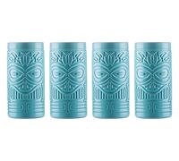 Topkapi Tiki Bora - Juego de vasos de cóctel Tiki Bar Serie, 490 ml, XL (azul)